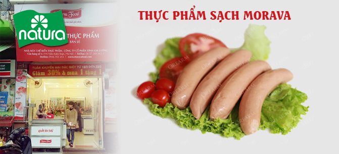 Xúc xích Natura - Hàng Việt công nghệ CH Séc